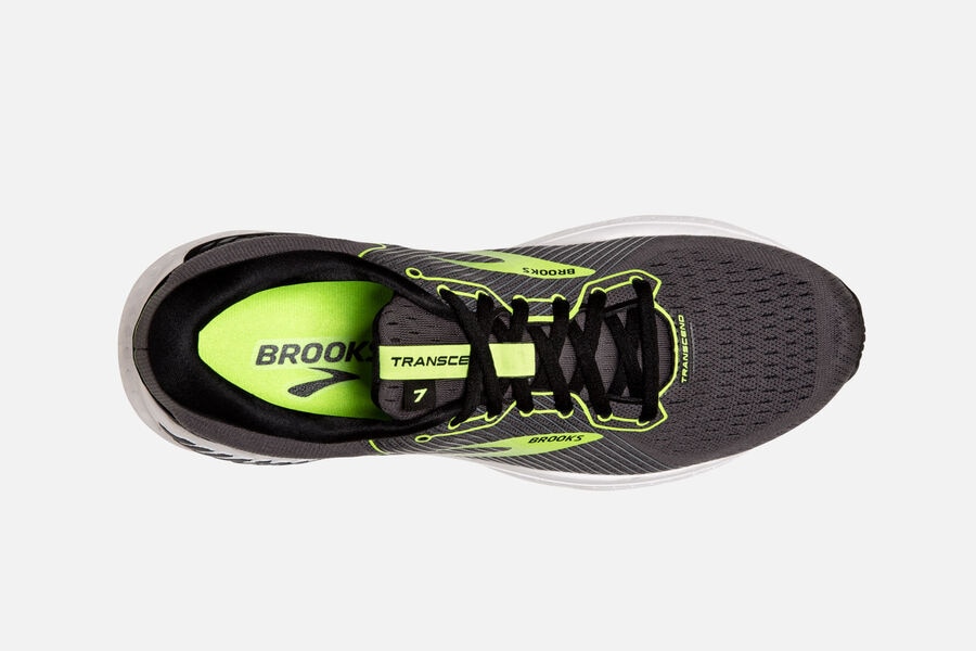 Brooks Transcend 7 Road Loopschoenen Heren - Zwart/Groen - 341560OEY